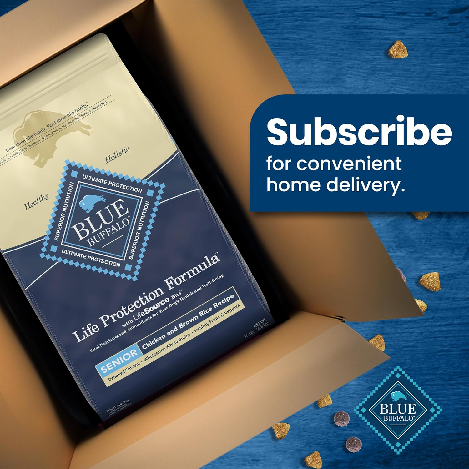 Life Protection Formula Senior Dry Dog Food, Supports Joint Health and Mobility, Made with Natural Ingredients, Chicken & Brown Rice Recipe, 15-Lb. Bag - Image 11