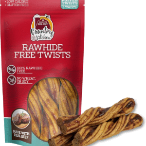 Rawhide Free Twists Dog Chews, Made with Real Beef, 3 Count