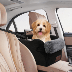 Dog Car Seat for Small Puppy - Center Console Pet Booster Seat