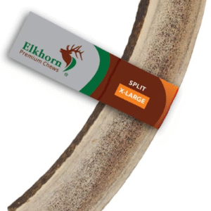– X Large Split Single Pack (For 50+ Lb Dogs) Premium Grade Elk Antler for Dogs (1 Piece) Sourced in the USA