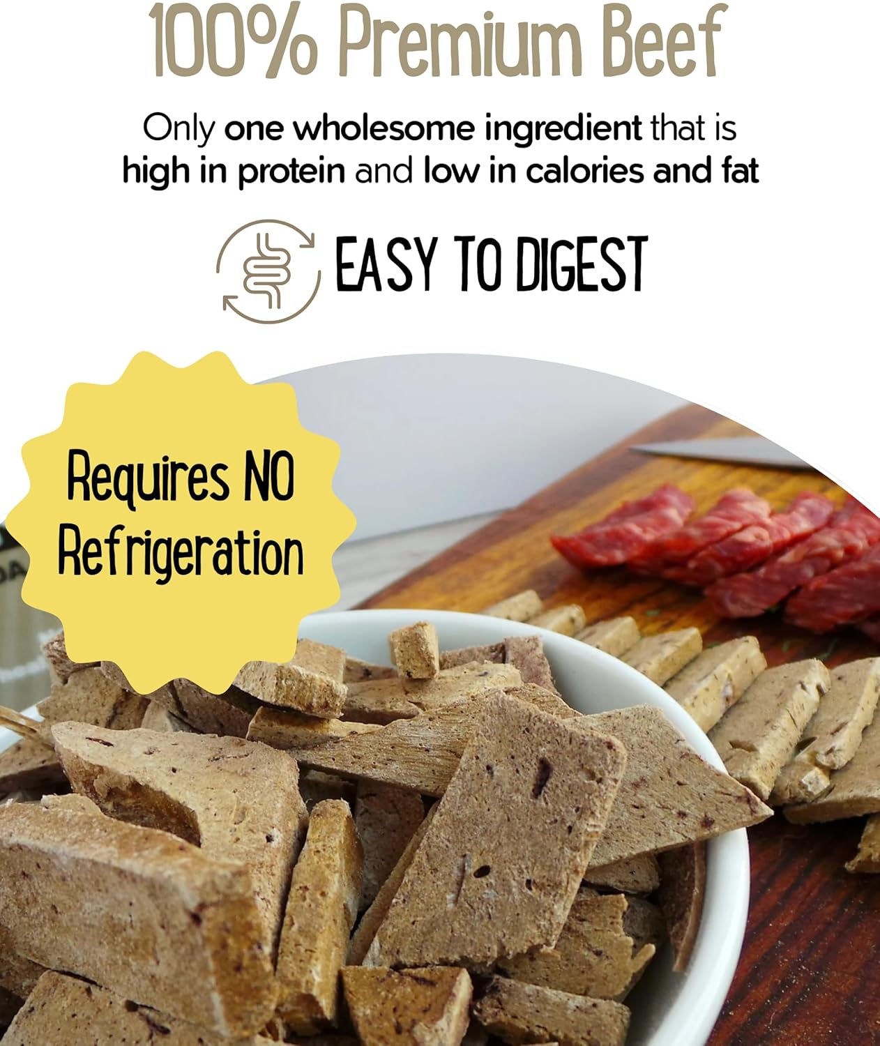 Freeze-Dried Beef Liver Dog Treats | High-Protein Training Snacks for Dogs & Puppies | Grain-Free Pet Treats for Small, Medium, & Large Breeds | Made in the USA - Image 4