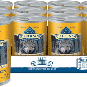 Wilderness Adult Wet Dog Food, Healthy Weight, High-Protein and Grain-Free, Turkey & Chicken Recipe, 12.5-Oz. Can