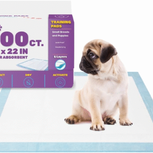 Puppy Pads Leak-Proof 100 Count 22"X 22" - Absorbent Pee Pads for Dogs with 6-Layer Design, Rapid Dry Sheet & Built-In Attractant - Dog Pad with Odor Control, Perfect for Puppies & Senior Dogs