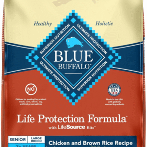 Life Protection Formula Large Breed Senior Dry Dog Food, Promotes Joint Health and Immunity, Made with Natural Ingredients, Chicken & Brown Rice Recipe, 30-Lb. Bag