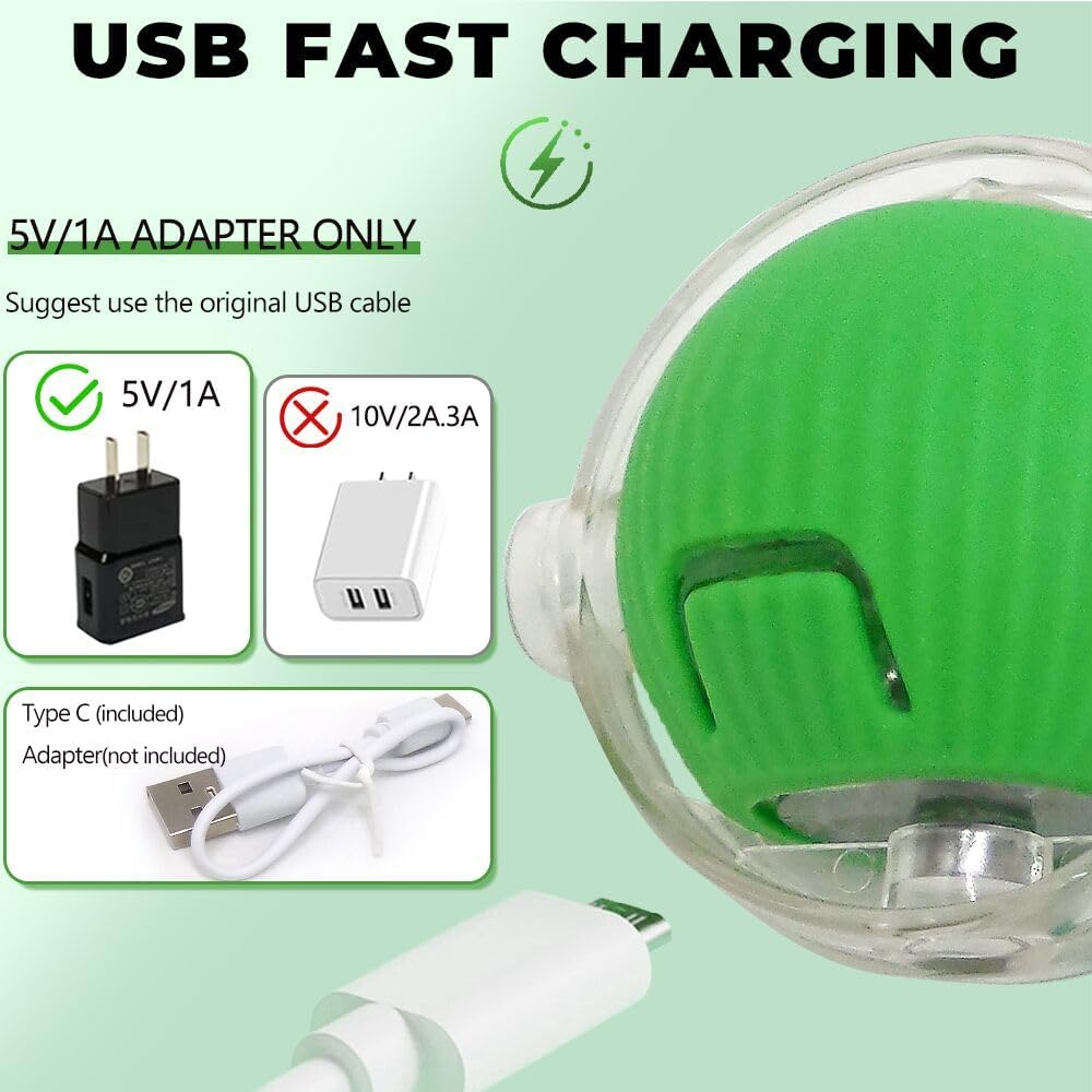 Interactive Cat Toys for Indoor Cats, New Interactive Rolling Dog Ball, 360° Smart Pet Toy Self Rolling Balls for Bored Indoor Cats (3Pcs/Set) - Image 5