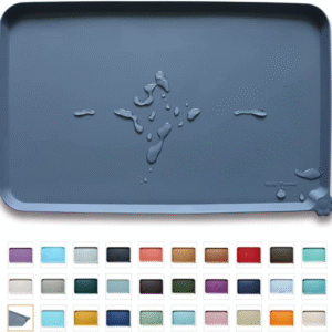 -Waterproof Pet Feeding Mats with High Lips - Multiple Size and Colors for Dogs, Cats & Others-G