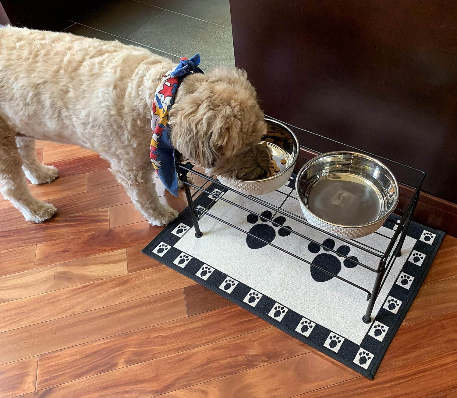 16011 Kona Stainless Steel Non-Slip Dishwasher-Safe Dog Bowl 6.5-Cup 8.5-Inch Diameter 2.75-Inch Tall for Large and Extra Large Dogs and Cats, White - Image 4