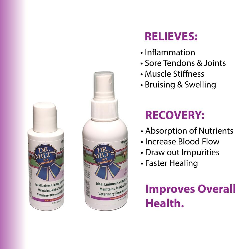 Dog Hip and Joint Pain Relief Spray and Gel, Topical Magnesium Sulfate & Arnica Ointment. Reduces Inflammation, Lessens Tenderness and Alleviates Nervousness. 1-2Oz Gel - Image 2