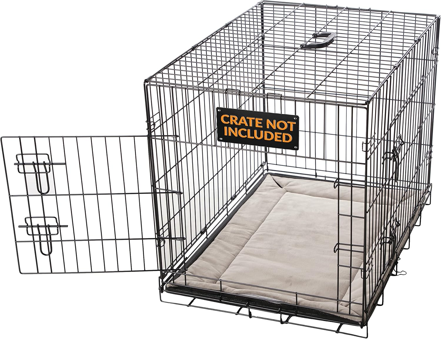 Mother’S Heartbeat Puppy Crate Pad Gray Fleece Medium/Large Breed Beat 21 X 31 Inches - Image 3