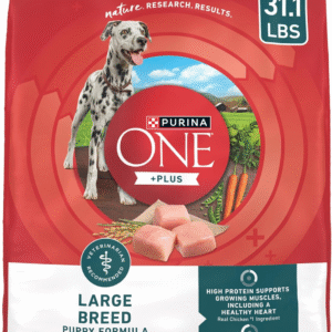 plus Puppy Dry Dog Food for Large Dogs High Protein Growth Support, Real Chicken - 31.1 Lb Bag