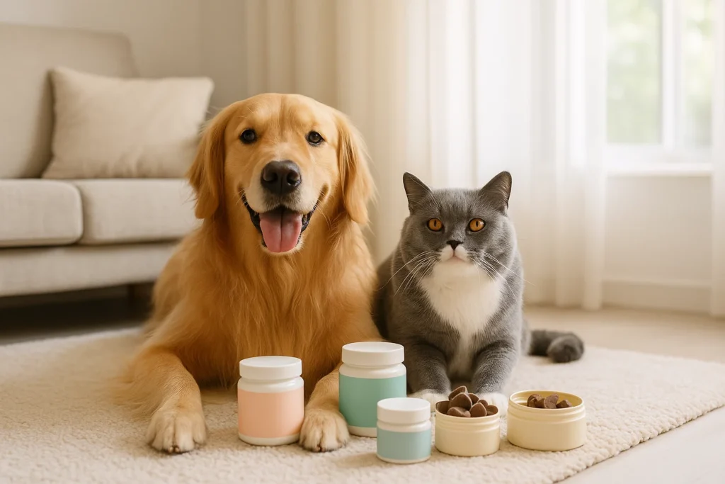 Healthy pets with supplements