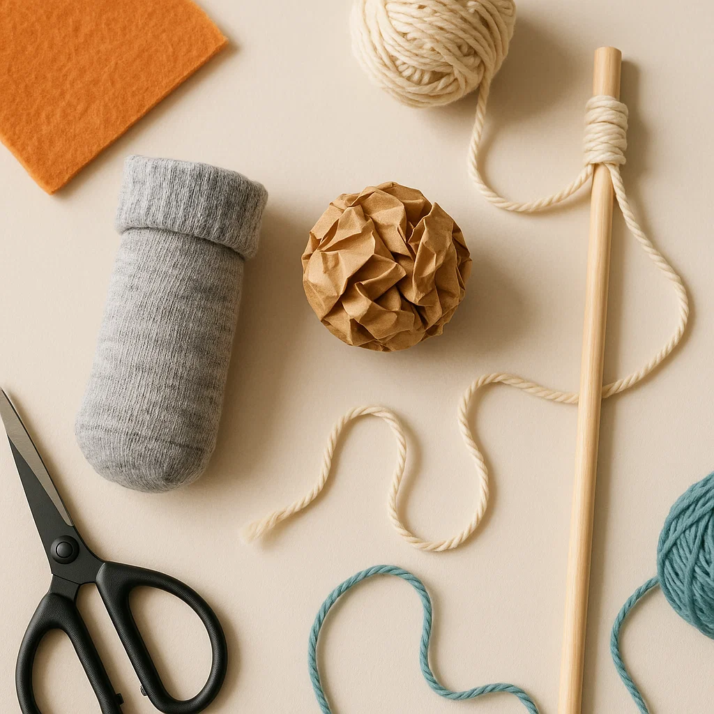 diy cat toy materials